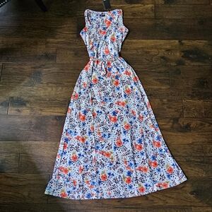 Jones New York Floral Maxi Dress XS NWOT